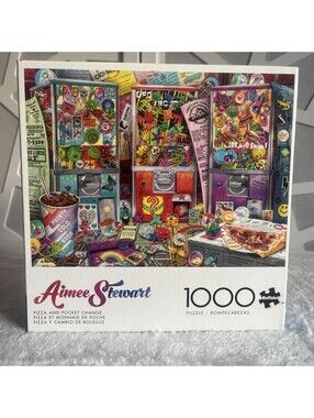 Buffalo Games Pizza and Pocket Change 1000 Pc Jigsaw Puzzle Aimee Stewart NEW